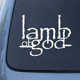 LAMB OF GOD - Vinyl Car Decal Sticker #A1621 | Vinyl Color: White
