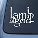 LAMB OF GOD - Vinyl Car Decal Sticker #A1621 | Vinyl Color: White