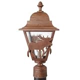 Americana Fleur De Lis Series 18" Post Lantern Finish: Black