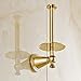 Rozin Gold Color Upright Style Toilet Paper Holder Wall Mounted
