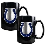 2 Pc Indianapolis Colts Coffee Mug Set - Black by Great Amreican Products