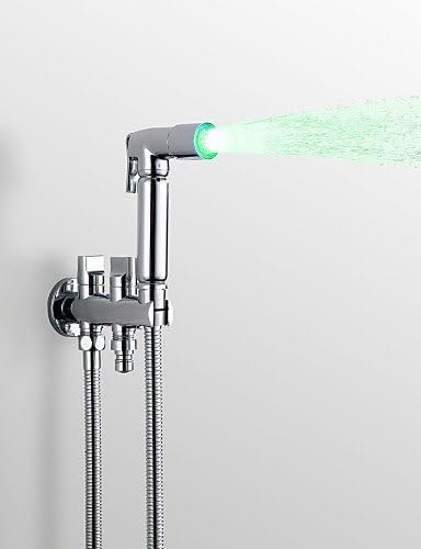 Water-saving High Pressure LED Bidet Sprayer Handheld Bidet for toilet, Chrome