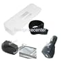 (Sansa Express 5 In 1 Kit) Sandisk Sansa Express Skin Covers + Universal Armband + USB Black Car Charger Cigarette Lighter Adapter + USB Black Travel/home Charger Adapter + Universal Screen Protector (White)
