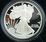 2005 AMERICAN SILVER EAGLE PROOF $1 DOLLAR COIN W/BOX
