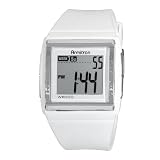 Armitron Womens 457015WHT Silver-Tone Chronogr
