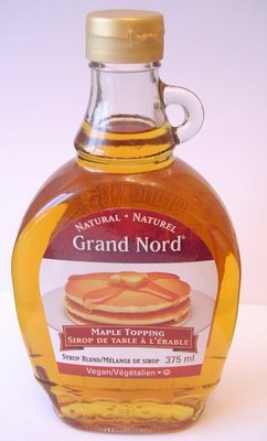 Natural Maple Topping Syrup Blend 375ml Bottle