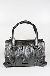 Burberry Handbags Metallic Anthracite (Gray) Leather 3712575