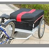 Aosom NEW Red and Black Cargo Bicycle Bike Trailer Trunk