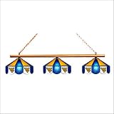 Wave 7 WVU-380 West Virginia University 3 Light Pool Table Light