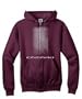 Camaro - SS Tread V5 - Maroon Full-Zip Hoody
