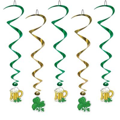 St. Patrick's Day Whirls 40in 5 Pkg Pkg 1