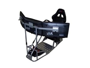 GTR Racing Simulator - GTSF Model with Real Racing Seat, Driving Simulator Cockpit with Gear Shifter Mount and Triple or Single Monitor Mount