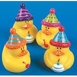Happy Birthday Rubber Duckys 12 pc