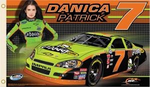 Danica Patrick GoDaddy.com Two Sided 3'X5' Flag