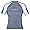 Pinnacle Rash Guard Short Sleeve Mens - Gray/Blue/White - Large