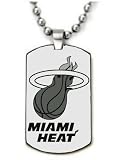 Miami Heats Nba Dogtag Pendant Necklace w/Chain and Giftbox