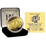 Super Bowl XLII 24KT Gold Flip coin