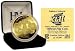 The Highland Mint is exclusively commissioned by the NFL to mint the 24KT Gold Super Bowl XLII Game 
Coin! Each 24KT Gold overlay Super Bowl Flip Coin is a replica of the coin used for the Super Bowl 
"Coin Toss" and each is triple struck to the highest standards in minting tradition. This is the 
only coin licensed to feature the prestigious Vince Lombardi Trophy and it features the dueling 
helmets of the Super Bowl teams on either side! The reverse of the Flip Coin features the Official 
Super Bowl XLII logo with the location and date of the game listed on the perimeter. Furthermore 
each coin is individually numbered on giving each coin its uniqueness! The coin measures 1.5” in 
diameter and each is protected in a capsule to preserve its condition and delivered in a 2.5" x 2.5" 
black velour collectors box with a Certificate of Authenticity. This unique Collectible is a LIMITED 
EDITION of only 10,000 and it is Officially Licensed by the NFL