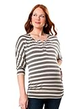 A Pea in the Pod Collection: Ella Moss 3/4 Sleeve V-neck Shirring Detail Maternity T Shirt
