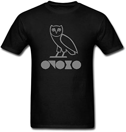 Holyshirt Men's The OVO Owl Drake Short Sleeve T-Shirt Large Black