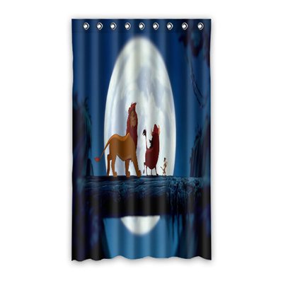 Smiling You TEXT CUSTOMIZED the Lion King Pattern Living room Window Curtain 50"x84" (one piece)
