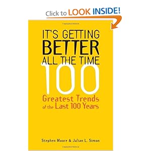 It's Getting Better All the Time: 100 Greatest Trends of the Last 100 years