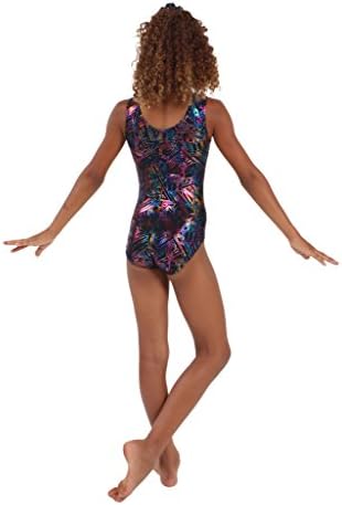 Geometric Rainbow Foil Tank Leotard