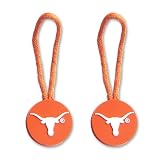 Texas Longhorns Zipper Pull Charm Tag Set Luggage Pet Id Ncaa