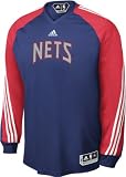 Adidas New Jersey Nets 2009 On-Court Long Sleeve Shooting Shirt Large