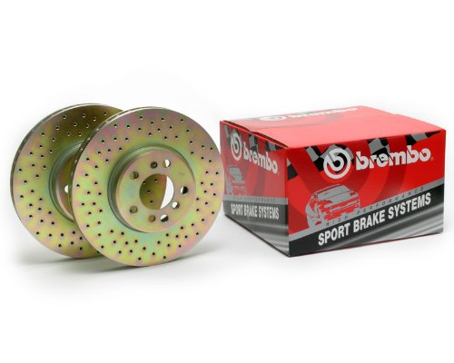 Brembo Sport Cross Drilled Front Rotors Pontiac 