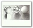 Three Spheres II by M.C. Escher 21.75"x25.625" Art Print Poster