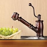 Mico 7711 ORB Oil Rubbed Bronze Kitchen Faucets Seashore Series Pull-Out Kitchen Faucet