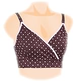 dacco ママにやさしいハーフトップ L-LL バスト93cm~108cm ブラウンドット 85208