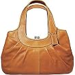 Coach Ergo Tan Saffron Leather Framed Kisslock Satchel Bag 14379