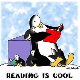 Will Hillenbrand Reading is Cool Penguin Canvas Tote Bag
