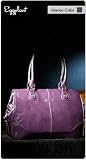 Namaste Eggplant Purple Monroe Handbag Shoulder Bag Tote