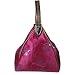 Triangular Synthetic Silk Clutch Handbag - Pink
