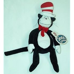 The Cat in the Hat Plush Beanie Seuss Landing 11 by Dr Suess