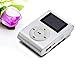 Sandistore Mini USB Clip MP3 Player LCD Screen Support 32GB Micro SD TF Card Silver