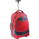 Red Traveler's Choice Rolling Computer Backpack
