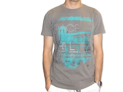 MUSTANG Herrenshirt in Graubraun – T-Shirt –