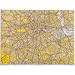 Central London Street Map Unframed 1 Mile/3 inches W920xH760mm Ref CENT - SP053254