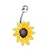 BodyJ4You Stunning Sunflower Belly Button Ring 14G