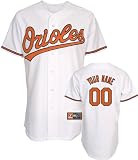 MLB Boys' Baltimore Orioles Replica Jersey Personalized (White, Medium)