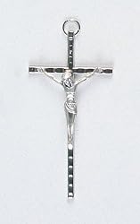Small Crucifix - Pendant - 2 and 1/2in. Height - IMPORTED FROM ITALY