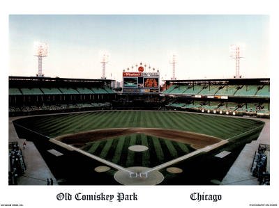 (18x24) Ira Rosen Chicago White Sox Old Comiskey Park Sports Poster Print