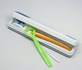 Nanorex Portable UV Sanitizing Case for Toothbrush, Tongue Cleaner/Sweeper and Interdental Brush Included