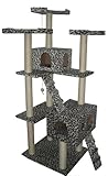 73" Leopard Skin Cat Tree Condo Furniture Tower