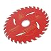 Amico Red 110mm x 20mm 30T Wood Metal Cutting Slitting Saw Blade