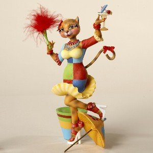 Alley Cats 8 Chita Dusting Figurine By Margaret Le Van
